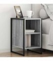 vidaXL Bedside Table 2 pcs Grey Sonoma 39.5 x 30 x 50 cm