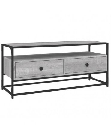 vidaXL TV Cabinet Grey Sonoma 100x35x45 cm Engineered Wood