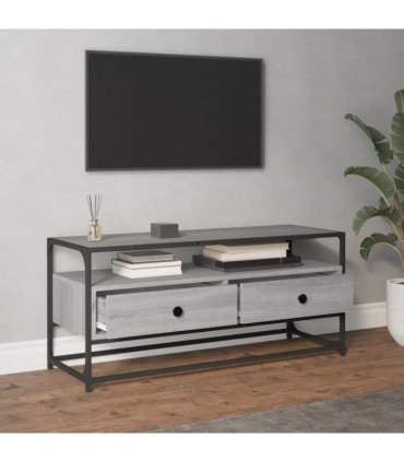vidaXL TV Cabinet Grey Sonoma 100x35x45 cm Engineered Wood