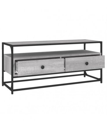 vidaXL TV Cabinet Grey Sonoma 100x35x45 cm Engineered Wood