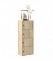 vidaXL Bookcase Sonoma Oak 40x24x102 cm Engineered Wood