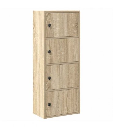 vidaXL Bookcase Sonoma Oak 40x24x102 cm Engineered Wood