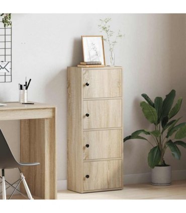 vidaXL Bookcase Sonoma Oak 40x24x102 cm Engineered Wood