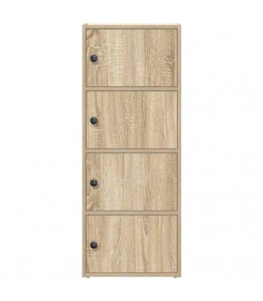 vidaXL Bookcase Sonoma Oak 40x24x102 cm Engineered Wood