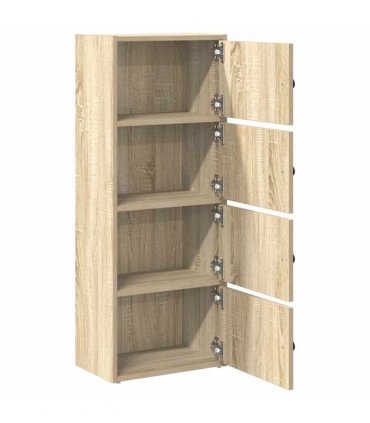 vidaXL Bookcase Sonoma Oak 40x24x102 cm Engineered Wood
