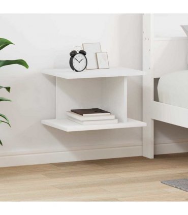 vidaXL Bedside Table White 40 x 30 x 25 cm Engineered Wood