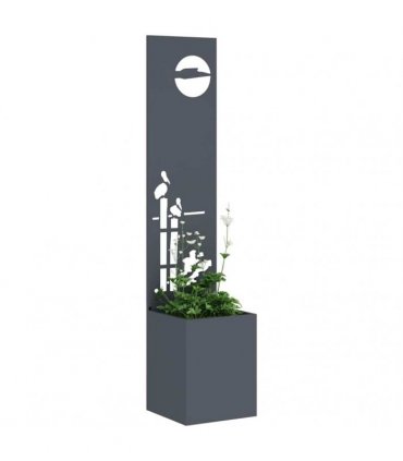 vidaXL Garden Privacy Screen Anthracite 32 x 150 cm Cold-rolled steel