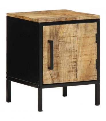 vidaXL Bedside Cabinet Brown and Black 30 x 30 x 40 cm