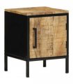 vidaXL Bedside Cabinet Brown and Black 30 x 30 x 40 cm