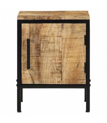 vidaXL Bedside Cabinet Brown and Black 30 x 30 x 40 cm
