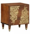 vidaXL Bedside Cabinet with Door Honey Brown 40 x 33 x 46 cm