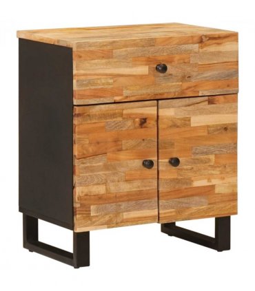 vidaXL Bed cabinet with Drawer Brown 50 x 33 x 60 cm Solid Mango Wood