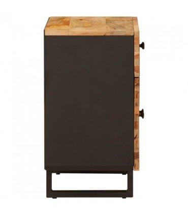 vidaXL Bed cabinet with Drawer Brown 50 x 33 x 60 cm Solid Mango Wood