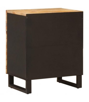 vidaXL Bed cabinet with Drawer Brown 50 x 33 x 60 cm Solid Mango Wood