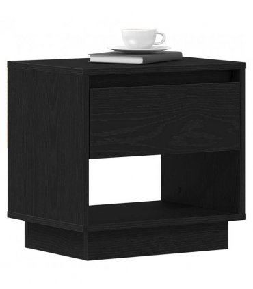 vidaXL Nightstand 2 pcs Black Oak 45 x 34 x 44 cm Engineered Wood