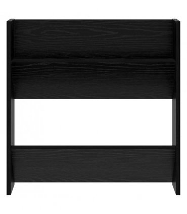 vidaXL Shoe Cabinet Black Oak 60 x 18 x 60 cm Engineered Wood