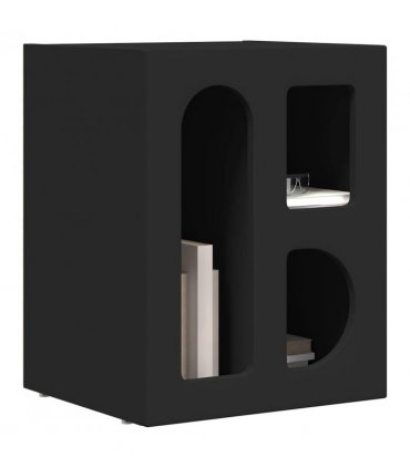 vidaXL Bedside Table ELST 2 pcs Black 40 x 35 x 50 cm Engineered Wood