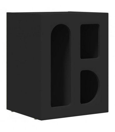 vidaXL Bedside Table ELST 2 pcs Black 40 x 35 x 50 cm Engineered Wood