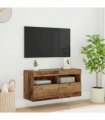 vidaXL TV Wall Cabinet Old Wood 80 x 30 x 40 cm Engineered Wood