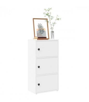vidaXL Bookcase White 40x24x77 cm Engineered Wood