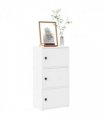 vidaXL Bookcase White 40x24x77 cm Engineered Wood