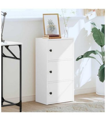 vidaXL Bookcase White 40x24x77 cm Engineered Wood