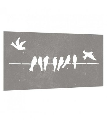 vidaXL Garden Wall Decoration 105x55 cm Corten Steel Bird Design