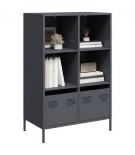 vidaXL Highboard Anthracite 68x39x103.5 cm Steel