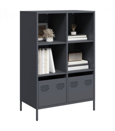 vidaXL Highboard Anthracite 68x39x103.5 cm Steel