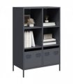 vidaXL Highboard Anthracite 68x39x103.5 cm Steel