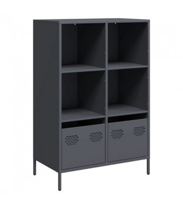 vidaXL Highboard Anthracite 68x39x103.5 cm Steel