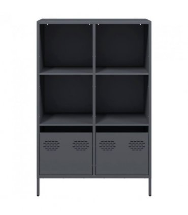 vidaXL Highboard Anthracite 68x39x103.5 cm Steel