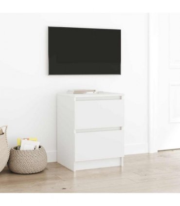 vidaXL TV Cabinet White 40x35x54 cm Engineered Wood