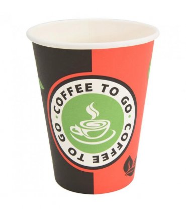 vidaXL Paper Coffee Cups 1000 pcs 12oz 300ml Red and Black
