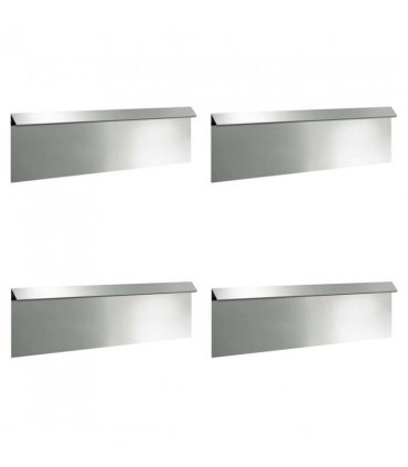 vidaXL Snail Fences 8 pcs Silver Galvanised Steel