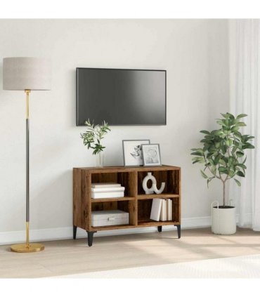 vidaXL TV Cabinet Set Wall-mounted Brown Engineered Wood