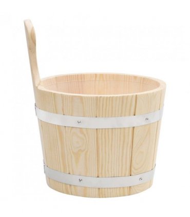 vidaXL Sauna Bucket and Ladle Set Solid Wood Pine