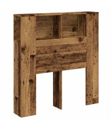 vidaXL Headboard Cabinet Old Wood 100x18.5x102.5 cm Engineered Wood