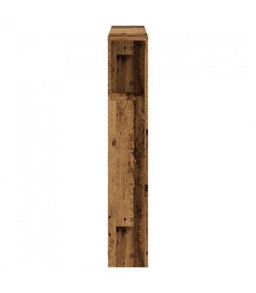 vidaXL Headboard Cabinet Old Wood 100x18.5x102.5 cm Engineered Wood