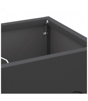 vidaXL Rain Umbrella Stand Black 15.5 x 15.5 x 49 cm Steel