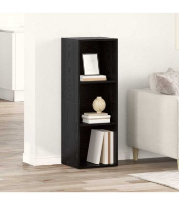 vidaXL TV Cabinet Set Black 72 x 35 x 37 cm Engineered Wood