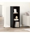 vidaXL TV Cabinet Set Black 72 x 35 x 37 cm Engineered Wood