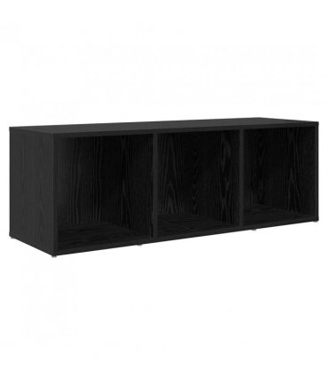 vidaXL TV Cabinet Set Black 72 x 35 x 37 cm Engineered Wood