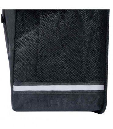 vidaXL Double Bicycle Bag for Pannier Rack Waterproof 35 L Black