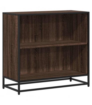 vidaXL Book Cabinet Brown Oak 80.5x35x76 cm Engineered Wood