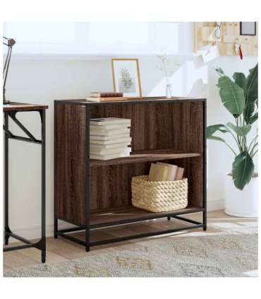 vidaXL Book Cabinet Brown Oak 80.5x35x76 cm Engineered Wood