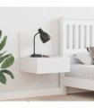 vidaXL Bedside Table 2 pcs White 42 x 32.5 x 40 cm Solid pine wood