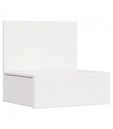 vidaXL Bedside Table 2 pcs White 42 x 32.5 x 40 cm Solid pine wood