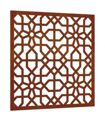 vidaXL Garden Wall Decoration 55x55 cm Corten Steel Moorish Design