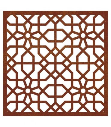 vidaXL Garden Wall Decoration 55x55 cm Corten Steel Moorish Design